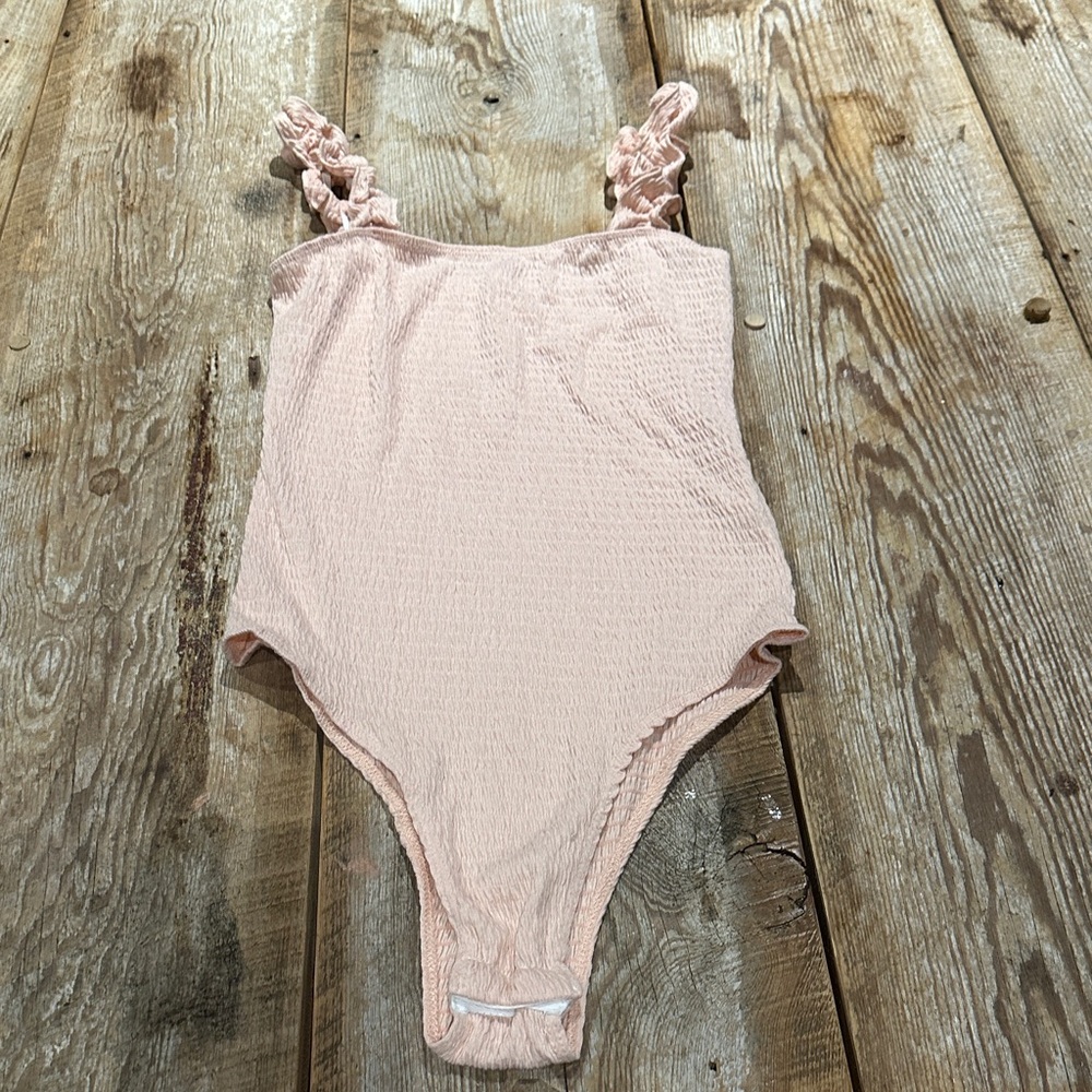 NanaMacs Pink Textured Bodysuit